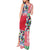 Hawaiian Floral Kakau Tropical Leaves-Sporty Style Tank Maxi Dress