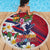 Hawaii Runner-Kakau Art with Lei and Plumeria Beach Blanket