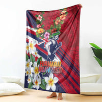 Hawaii Runner-Kakau Art with Lei and Plumeria Blanket LT03 - Polynesian Pride