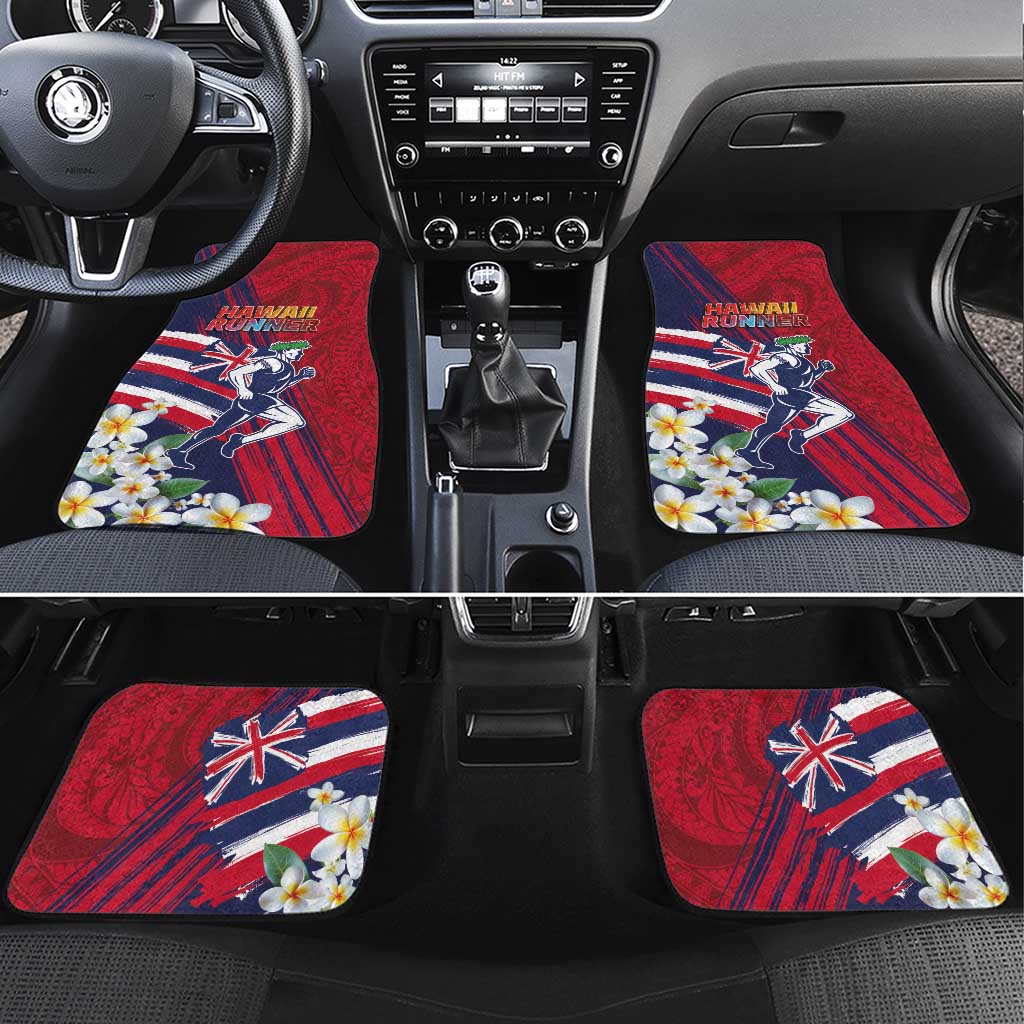 Hawaii Runner-Kakau Art with Lei and Plumeria Car Mats