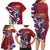 Hawaii Runner-Kakau Art with Lei and Plumeria Family Matching Long Sleeve Bodycon Dress and Hawaiian Shirt