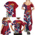 Hawaii Runner-Kakau Art with Lei and Plumeria Family Matching Summer Maxi Dress and Hawaiian Shirt