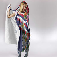 Hawaii Runner-Kakau Art with Lei and Plumeria Hooded Blanket LT03 - Polynesian Pride