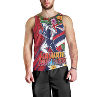 Hawaii Runner-Kakau Art with Lei and Plumeria Men Tank Top LT03 - Polynesian Pride