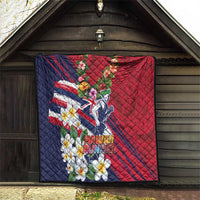 Hawaii Runner-Kakau Art with Lei and Plumeria Quilt