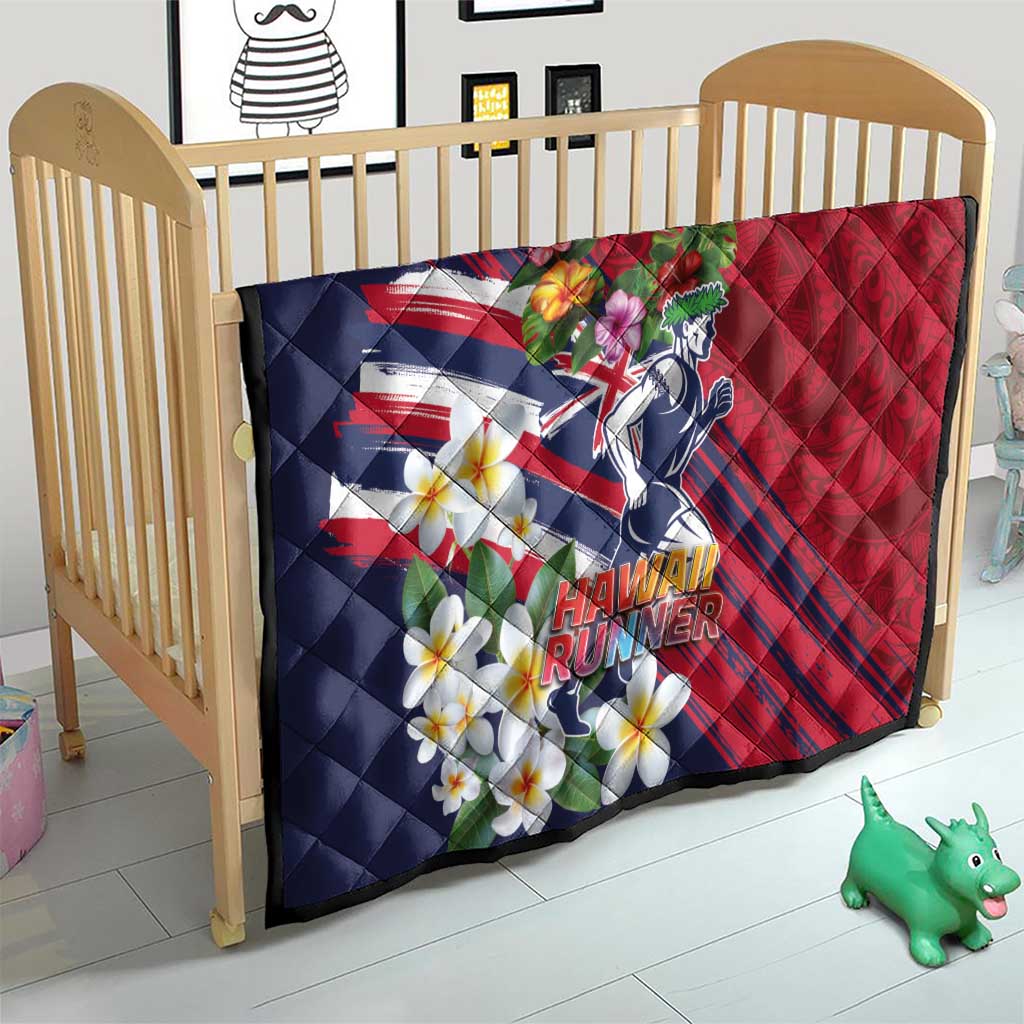 Hawaii Runner-Kakau Art with Lei and Plumeria Quilt