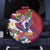 Hawaii Runner-Kakau Art with Lei and Plumeria Spare Tire Cover