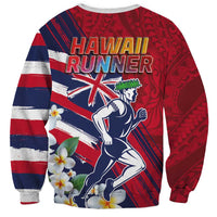 Hawaii Runner-Kakau Art with Lei and Plumeria Sweatshirt LT03 - Polynesian Pride