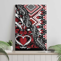 Aotearoa Maori Moko Art with Taniko Half Style Canvas Wall Art LT03 - Polynesian Pride