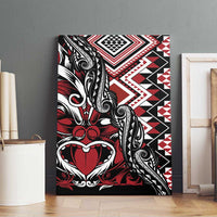 Aotearoa Maori Moko Art with Taniko Half Style Canvas Wall Art LT03 - Polynesian Pride