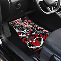 Aotearoa Maori Moko Art with Taniko Half Style Car Mats LT03 - Polynesian Pride