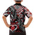 Aotearoa Maori Moko Art with Taniko Half Style Family Matching Mermaid Dress and Hawaiian Shirt