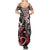 Aotearoa Maori Moko Art with Taniko Half Style Family Matching Summer Maxi Dress and Hawaiian Shirt