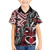 Aotearoa Maori Moko Art with Taniko Half Style Hawaiian Shirt LT03 - Polynesian Pride