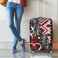 Aotearoa Maori Moko Art with Taniko Half Style Luggage Cover