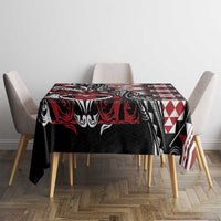 Aotearoa Maori Moko Art with Taniko Half Style Tablecloth LT03 - Polynesian Pride