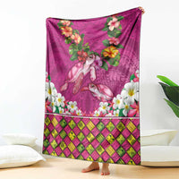 Hawaiian Lei Turtle and Plumeria Blanket Polynerian Art Tattoo-Plum Pink Color LT03 - Polynesian Pride