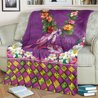 Hawaiian Lei Turtle and Plumeria Blanket Polynerian Art Tattoo-Mauve Color LT03 - Polynesian Pride