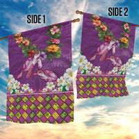 Hawaiian Lei Turtle and Plumeria Garden Flag Polynerian Art Tattoo-Mauve Color LT03 - Polynesian Pride