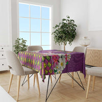 Hawaiian Lei Turtle and Plumeria Tablecloth Polynerian Art Tattoo-Mauve Color LT03 - Polynesian Pride