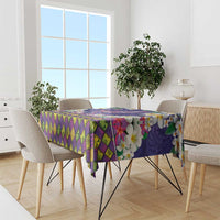 Hawaiian Plumeria and Humpback Whales Tablecloth Polynerian Art Tattoo-Navy Color LT03 - Polynesian Pride