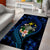 Hawaii Turtle Plumeria Flower Fanciful Area Rug