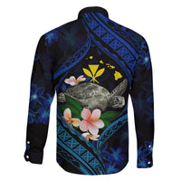 Hawaii Turtle Plumeria Flower Fanciful Family Matching Long Sleeve Bodycon Dress and Hawaiian Shirt LT03 - Polynesian Pride