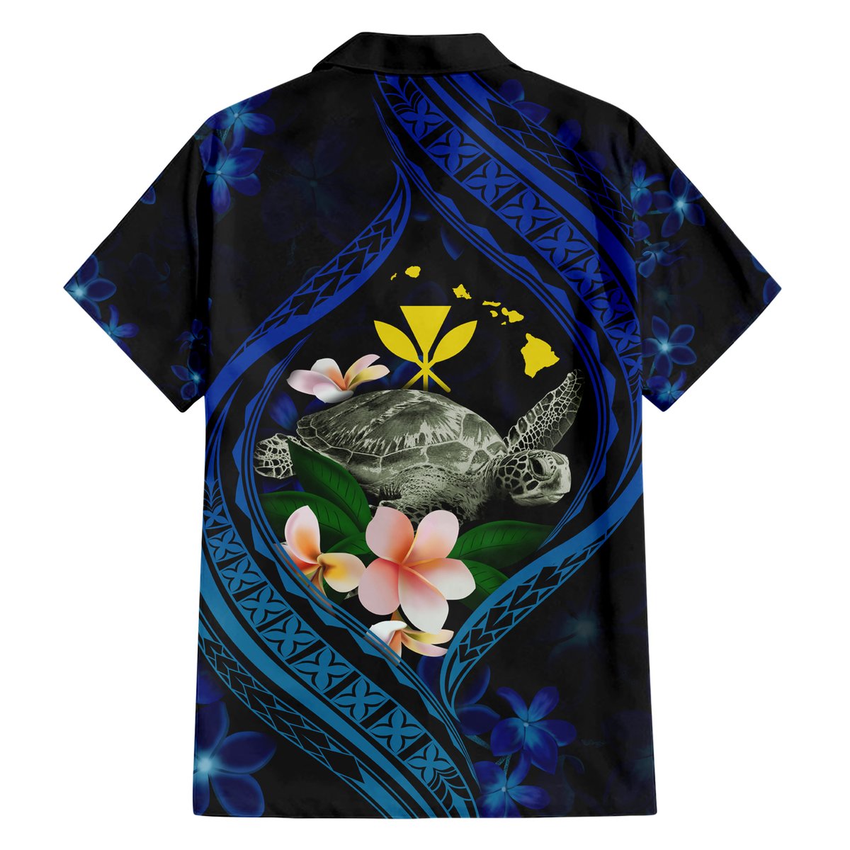 Hawaii Turtle Plumeria Flower Fanciful Hawaiian Shirt LT03 - Polynesian Pride