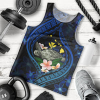 Hawaii Turtle Plumeria Flower Fanciful Men Tank Top LT03 - Polynesian Pride