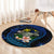 Hawaii Turtle Plumeria Flower Fanciful Round Carpet