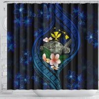 Hawaii Turtle Plumeria Flower Fanciful Shower Curtain