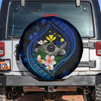 Hawaii Turtle Plumeria Flower Fanciful Spare Tire Cover LT03 Black - Polynesian Pride