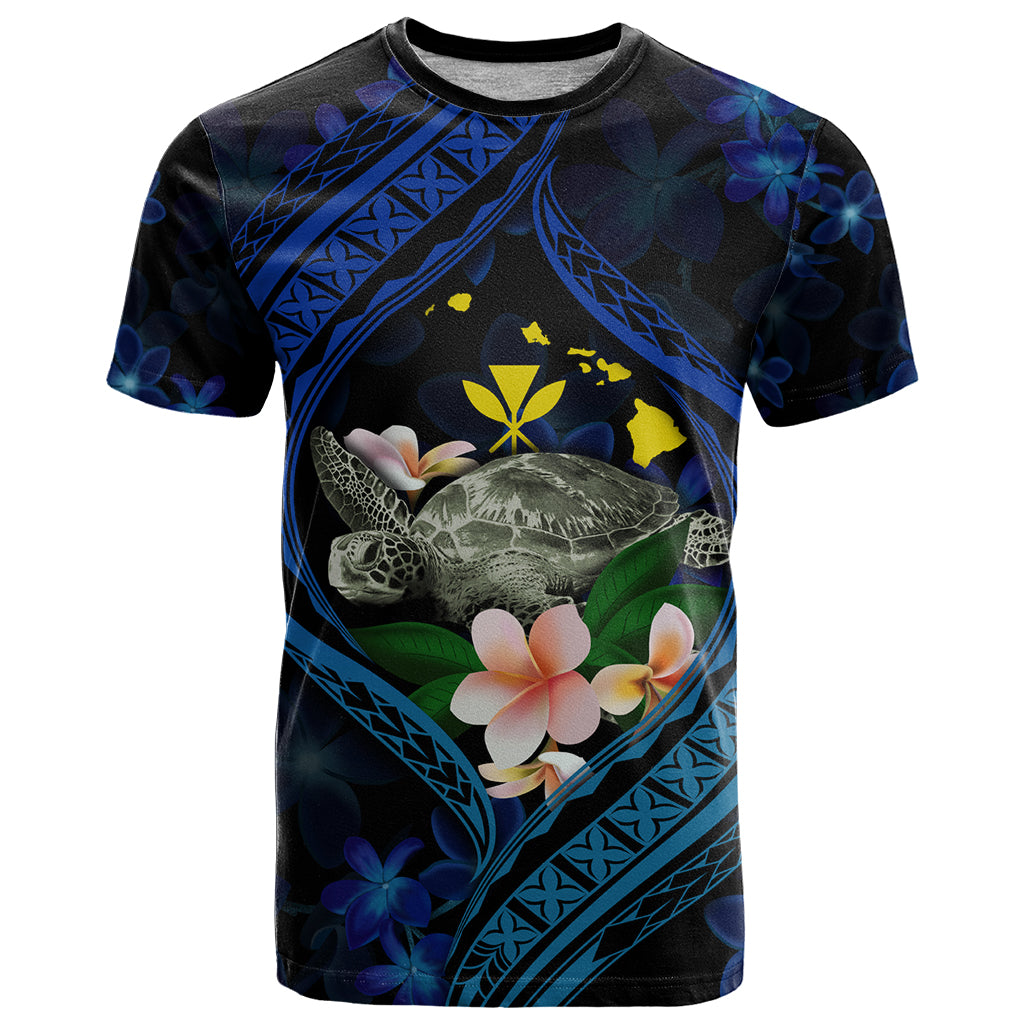 Hawaii Turtle Plumeria Flower Fanciful T Shirt