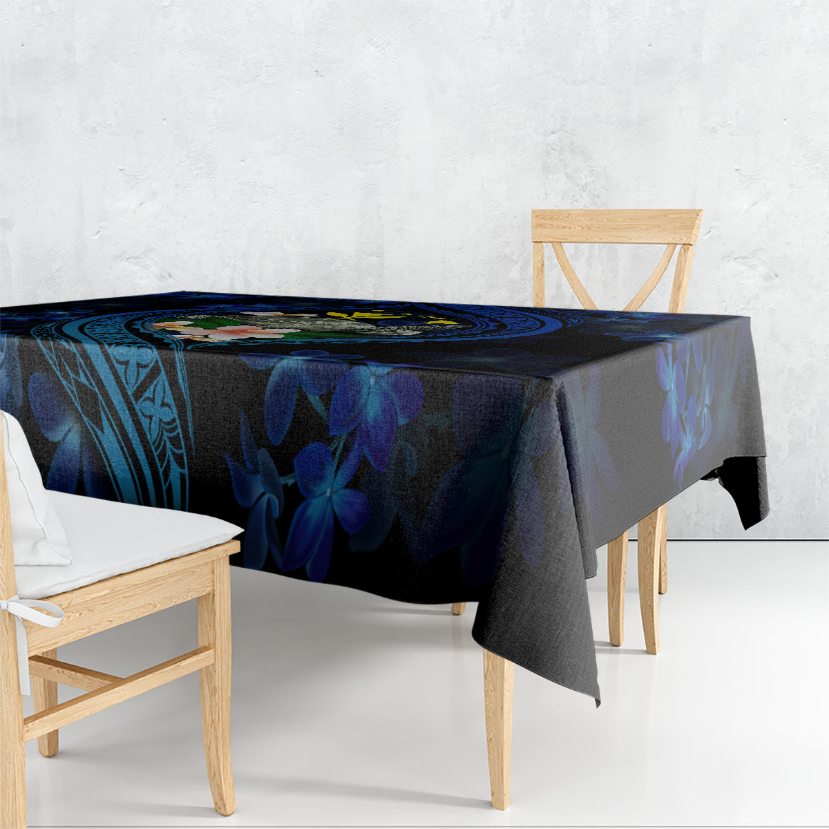 Hawaii Turtle Plumeria Flower Fanciful Tablecloth LT03 - Polynesian Pride