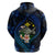 Hawaii Turtle Plumeria Flower Fanciful Zip Hoodie