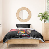 Tonga Emancipation Day Bedding Set Ngatu Humpback Whale Polynesian Flower LT03 - Polynesian Pride