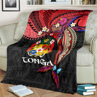 Tonga Emancipation Day Blanket Ngatu Humpback Whale Polynesian Flower LT03 - Polynesian Pride