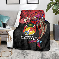 Tonga Emancipation Day Blanket Ngatu Humpback Whale Polynesian Flower LT03 - Polynesian Pride
