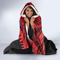 Tonga Emancipation Day Hooded Blanket Ngatu Humpback Whale Polynesian Flower LT03 - Polynesian Pride