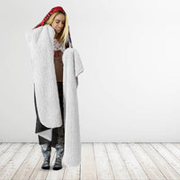 Tonga Emancipation Day Hooded Blanket Ngatu Humpback Whale Polynesian Flower LT03 - Polynesian Pride