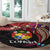 Tonga Emancipation Day Round Carpet Ngatu Humpback Whale Polynesian Flower