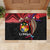 Tonga Emancipation Day Rubber Doormat Ngatu Humpback Whale Polynesian Flower