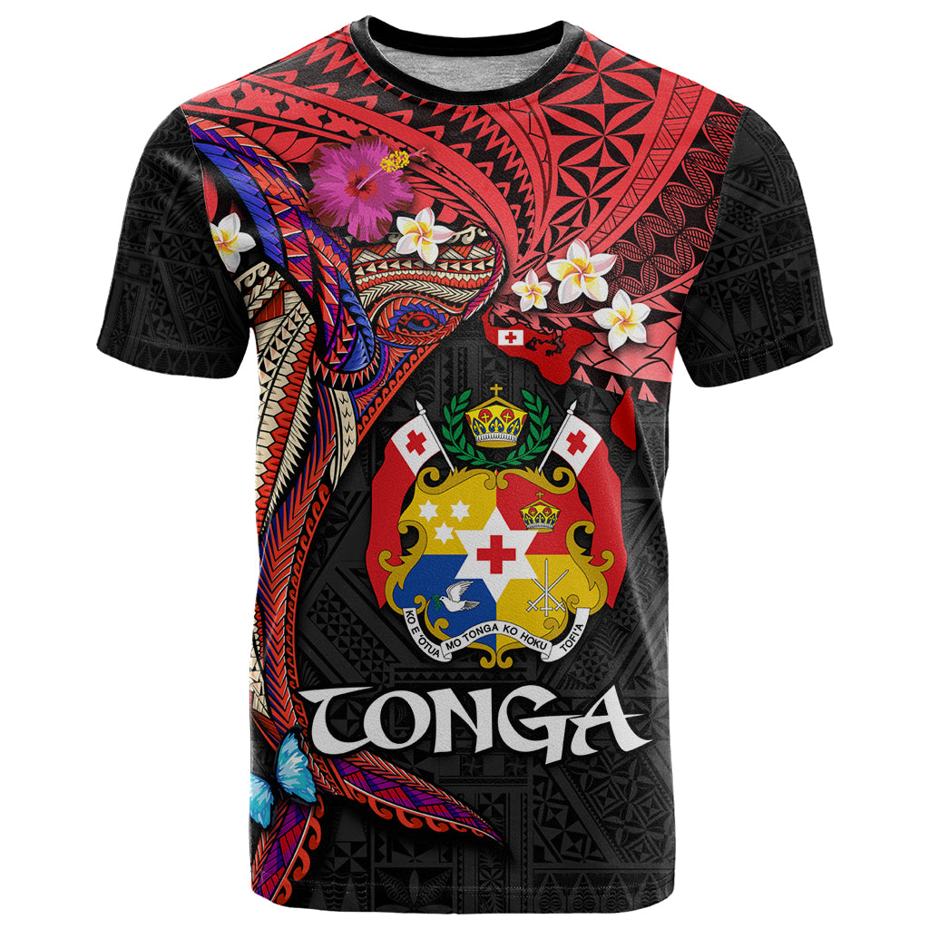 Tonga Emancipation Day T Shirt Ngatu Humpback Whale Polynesian Flower