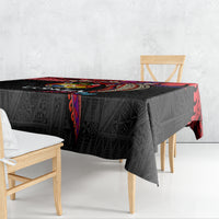 Tonga Emancipation Day Tablecloth Ngatu Humpback Whale Polynesian Flower LT03 - Polynesian Pride