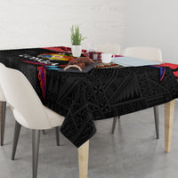 Tonga Emancipation Day Tablecloth Ngatu Humpback Whale Polynesian Flower LT03 - Polynesian Pride