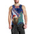 New Zealand Christmas Men Tank Top Kiwi Bird Santa and Silver Fern Funny Haka Dance