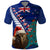 New Zealand Christmas Polo Shirt Kiwi Bird Santa and Silver Fern Funny Haka Dance