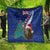 New Zealand Christmas Quilt Kiwi Bird Santa and Silver Fern Funny Haka Dance