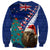 New Zealand Christmas Sweatshirt Kiwi Bird Santa and Silver Fern Funny Haka Dance