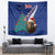 New Zealand Christmas Tapestry Kiwi Bird Santa and Silver Fern Funny Haka Dance